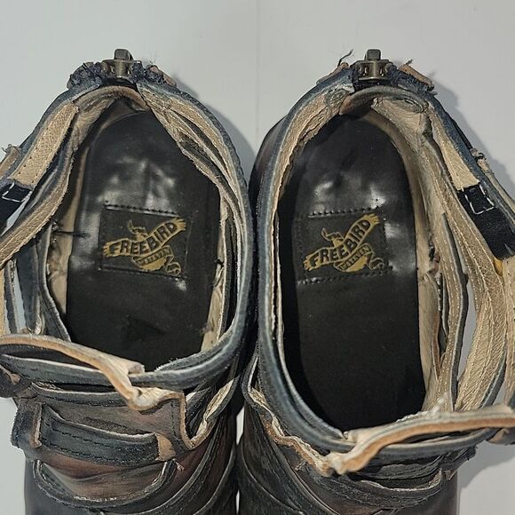 Freebird By Steven Stair Distressed Leather Women's Ankle Boots - Picture 10 of 12